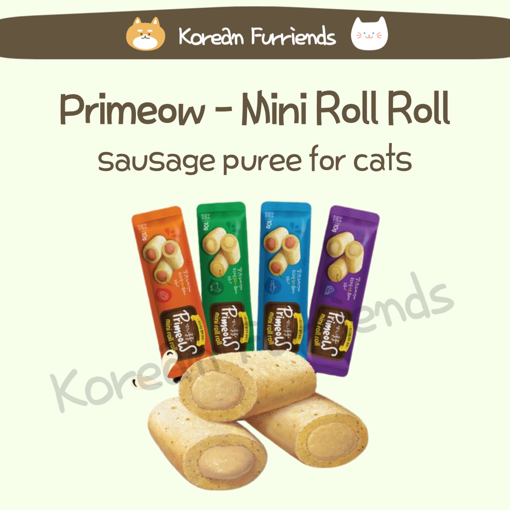 Mini Roll Roll Korean Cat Treats Bite size cat treats cat sausage cat
