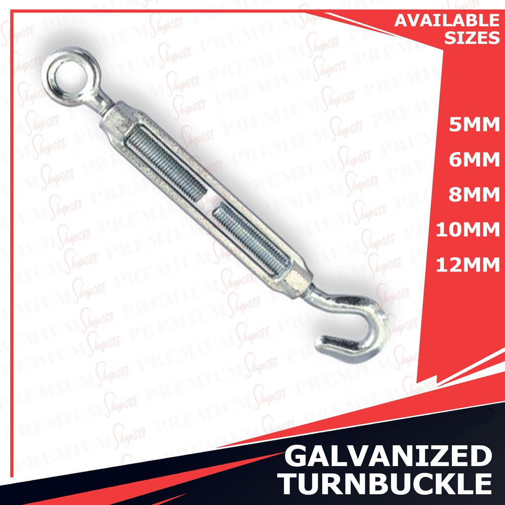 GI Turn Buckle Galvanized Iron 3/16 1/4 5/16 3/8 1/2 5/8 M5 M6 M8 M10