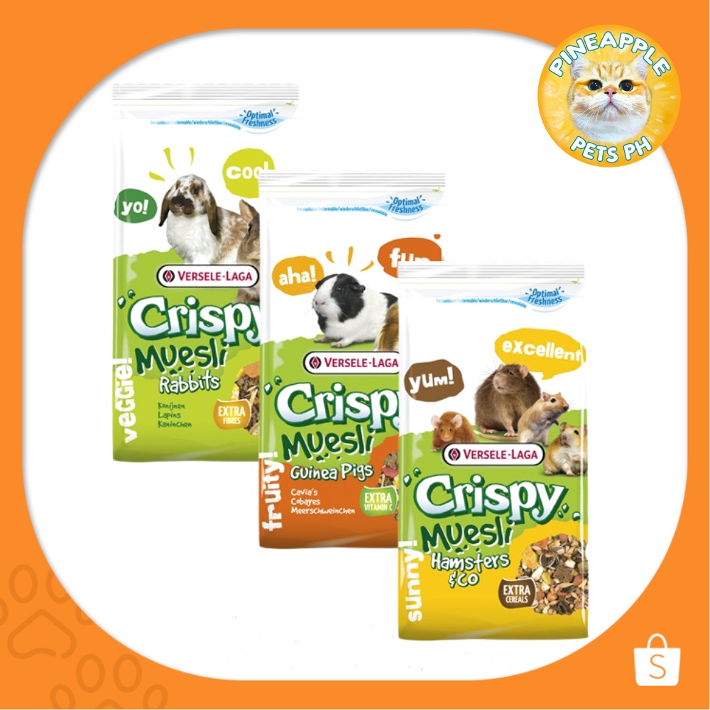 Crispy Muesli Food for Hamster, Rabbits, Guinea Pigs 1kg Shopee
