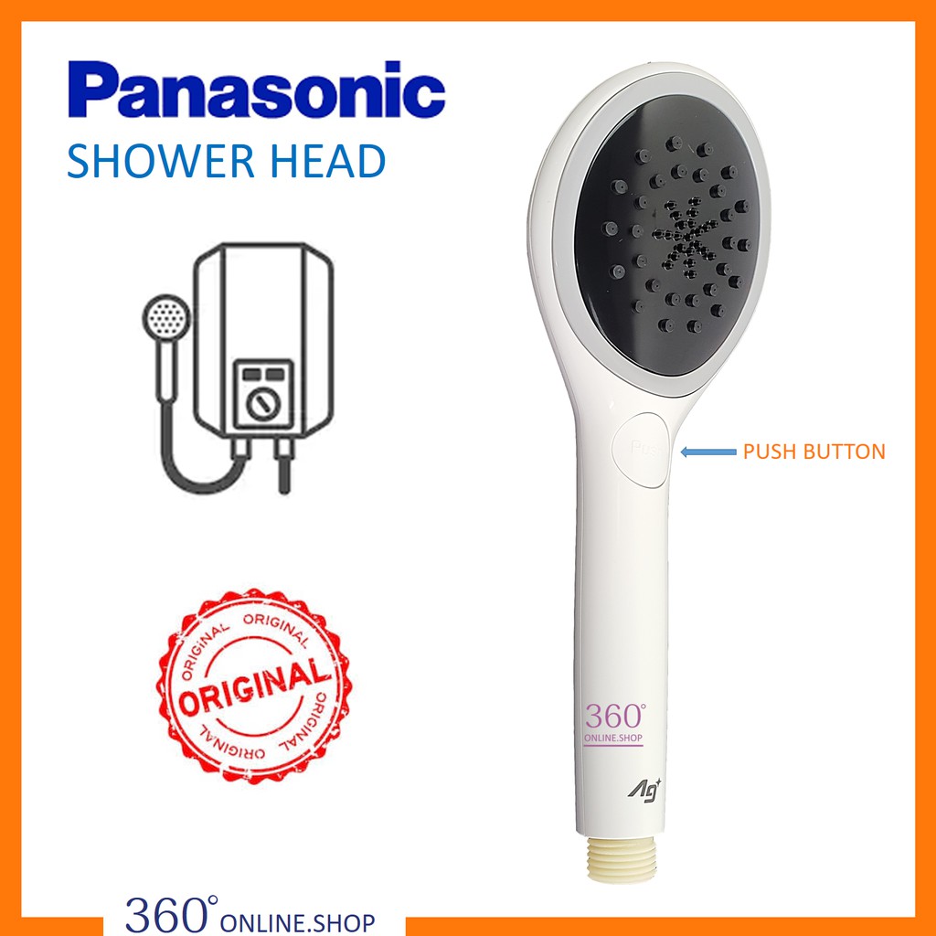 EDTC **Original** Panasonic Hand Shower Head Only With 3 Speed Push