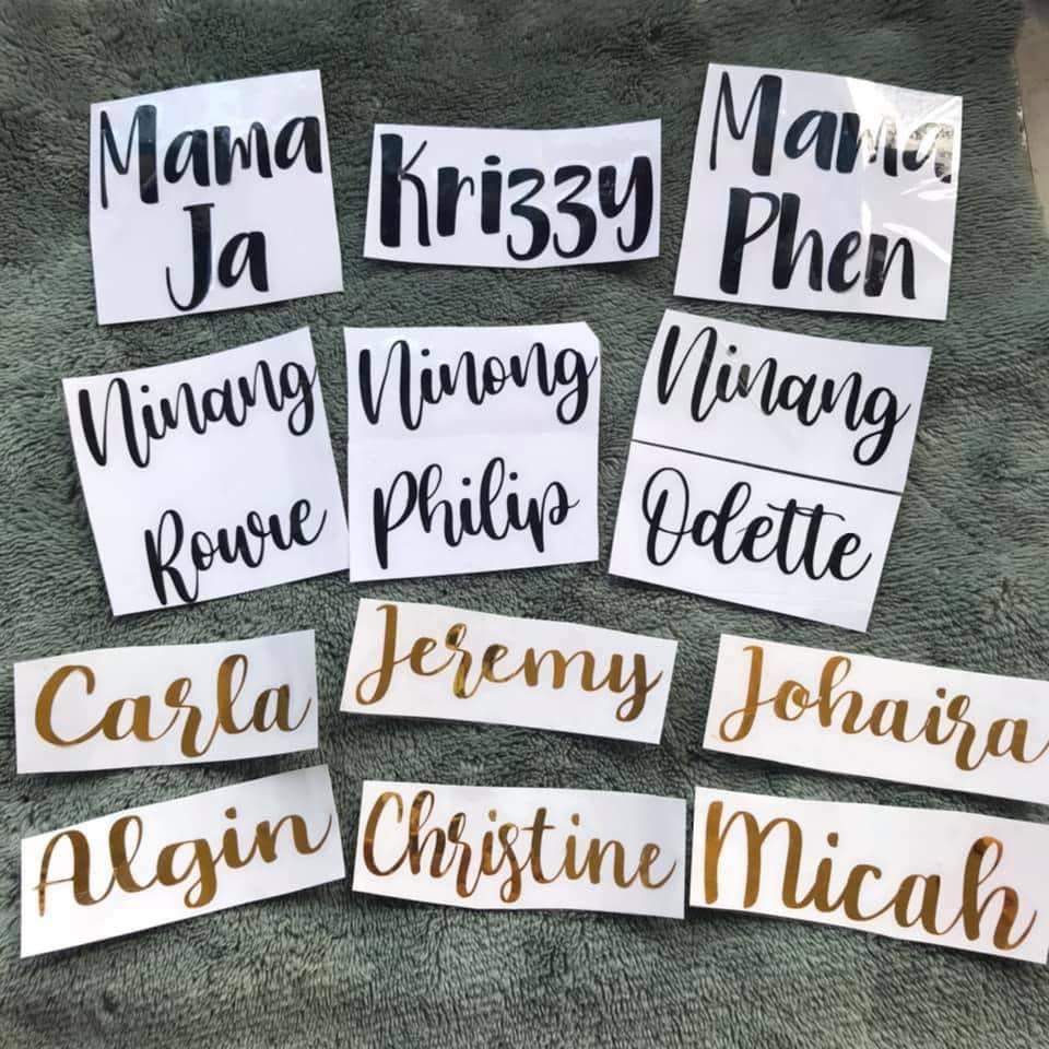 Customized Waterproof Vinyl Sticker Cut out Decals Shopee Philippines