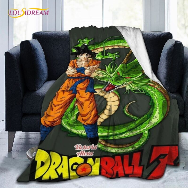 Anime DragonBallZ Blanket Flannel Blanket Super Soft Dragon Fleece