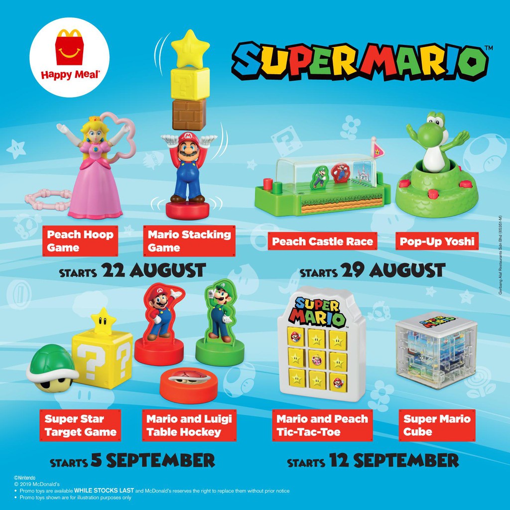Mcdonalds Happy Meal Super Mario 2020 Shopee Philippines