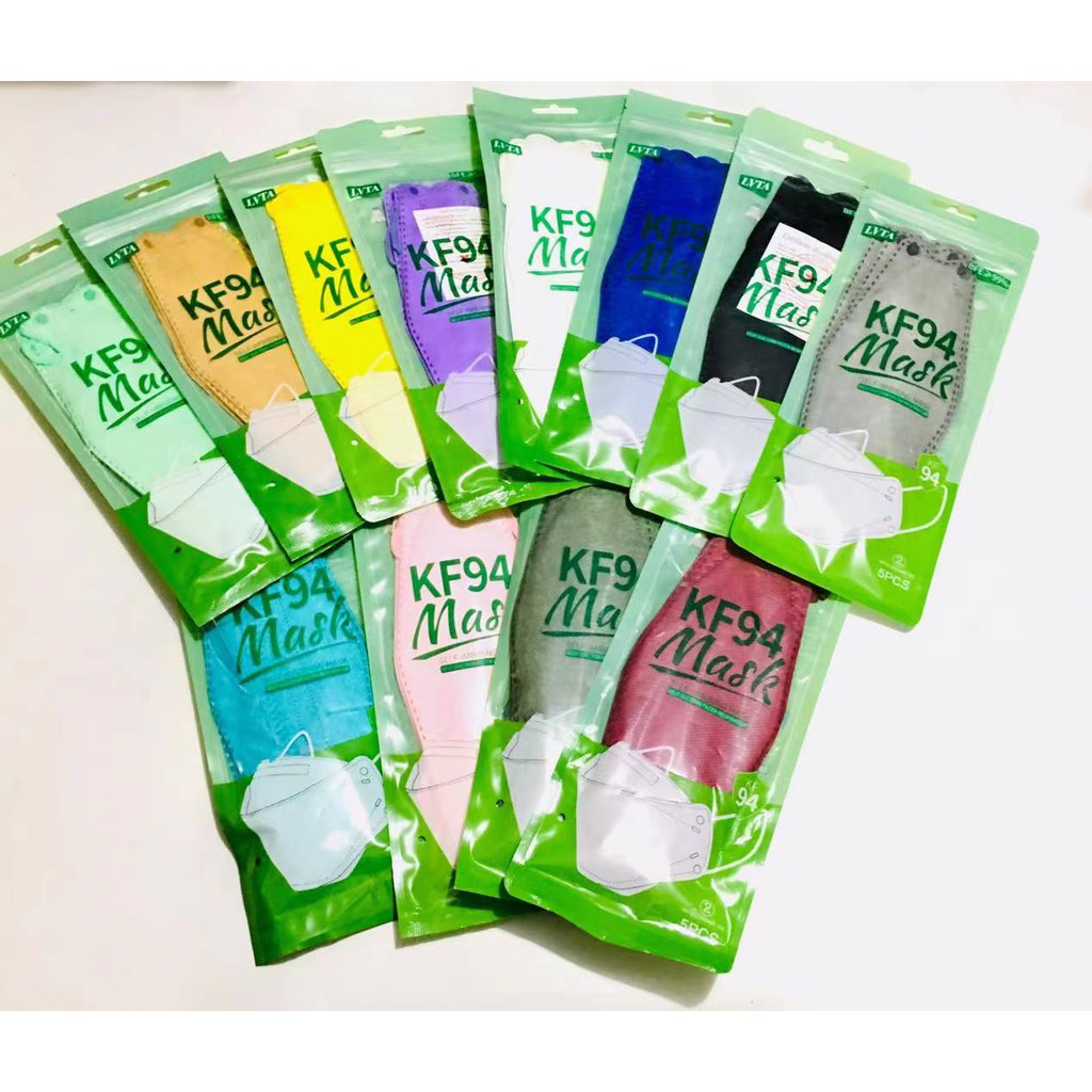 KF94 LVTA Face Mask 5pcs Per Pack Nonwoven Protective Filter 3D Korea