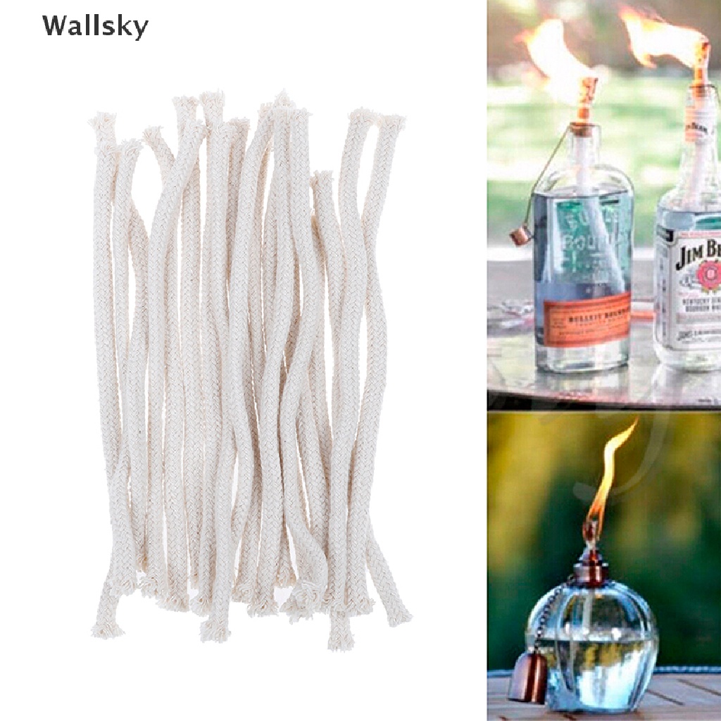 Wallsky> 5Pcs 6mm Fiberglass wick alcohol kerosene oil lamp candle fuel