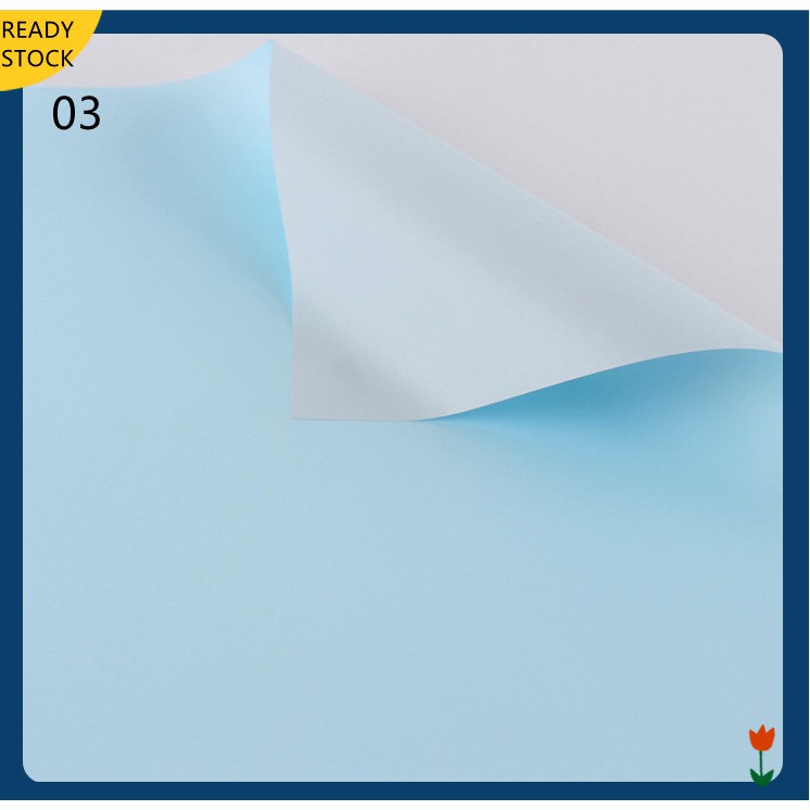 Double Color Flower Wrapping Paper Gifts DIY Waterproof Paper 58x58cm