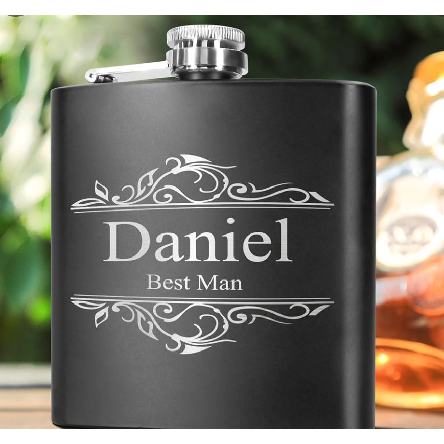 Personalized Stainless Steel Wine Flask Set with Funnel Liquor Flask