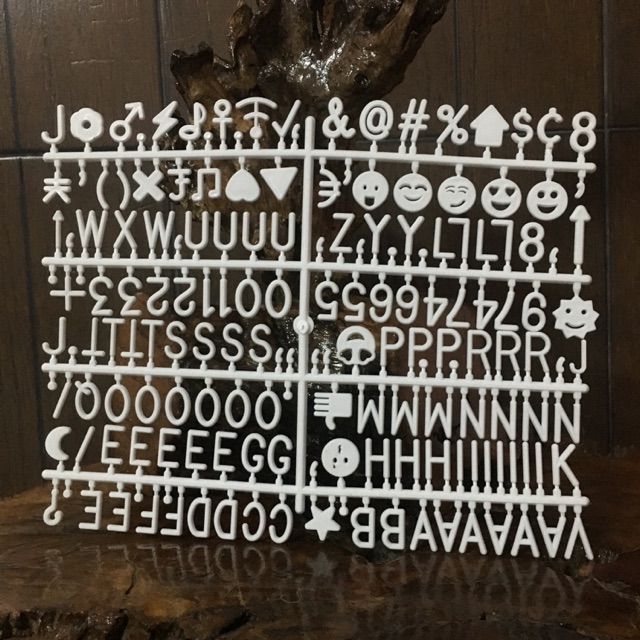 Letter board Extra letters for letterboard 1 inch white Shopee