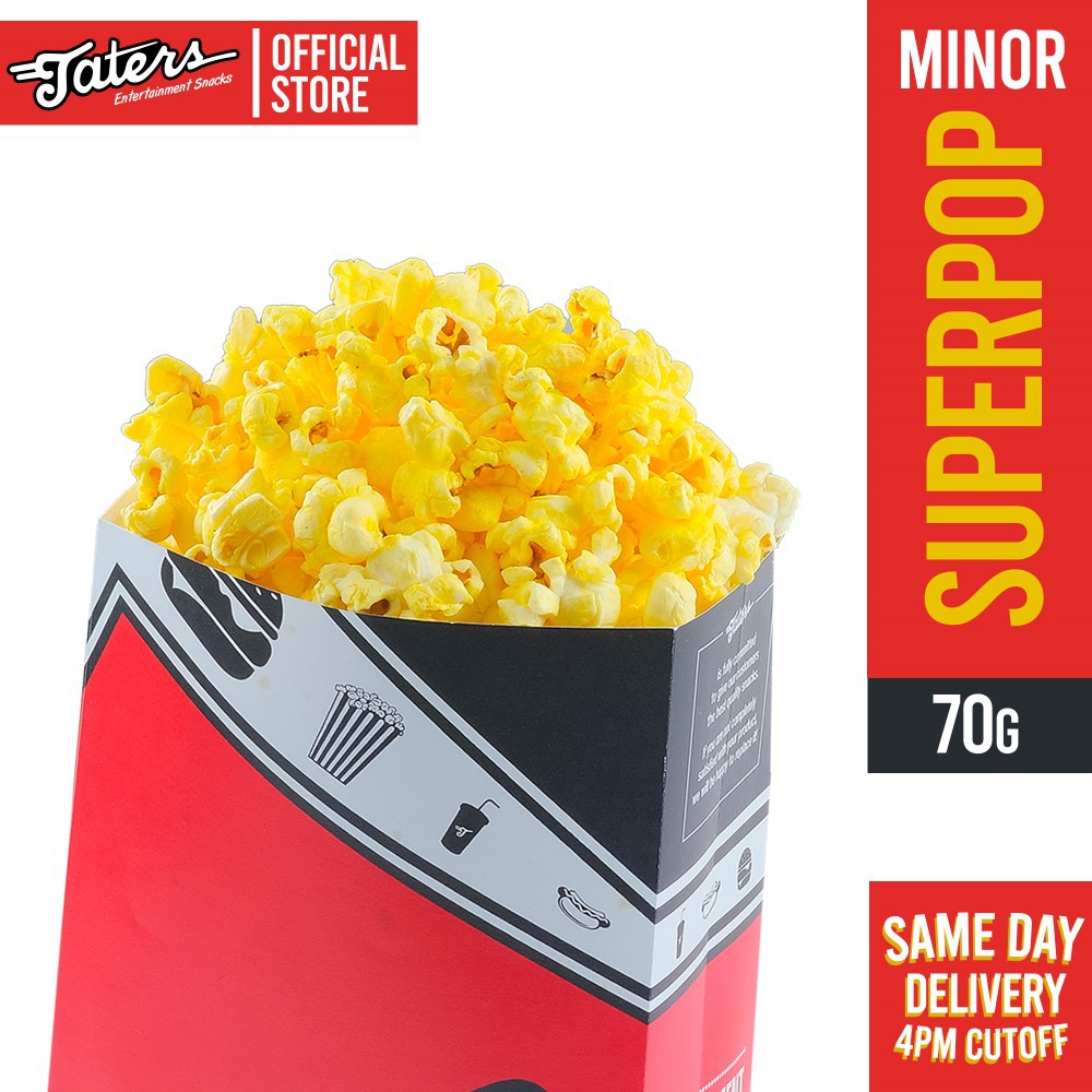 Taters Superpop Snack Packs Freshly Cooked Popcorn Taters Popcorn Snack