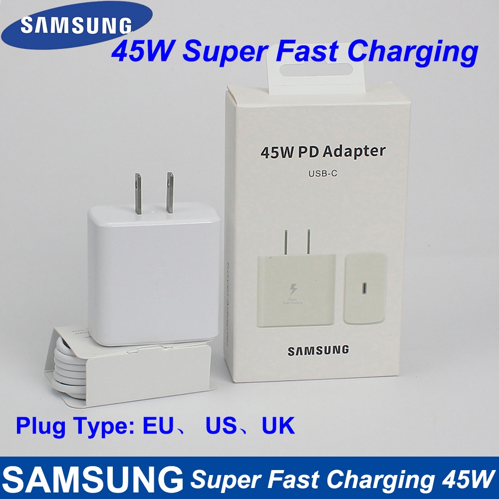 Samsung 45w Charger Adapter Korea Type Fast Charge Type C Super