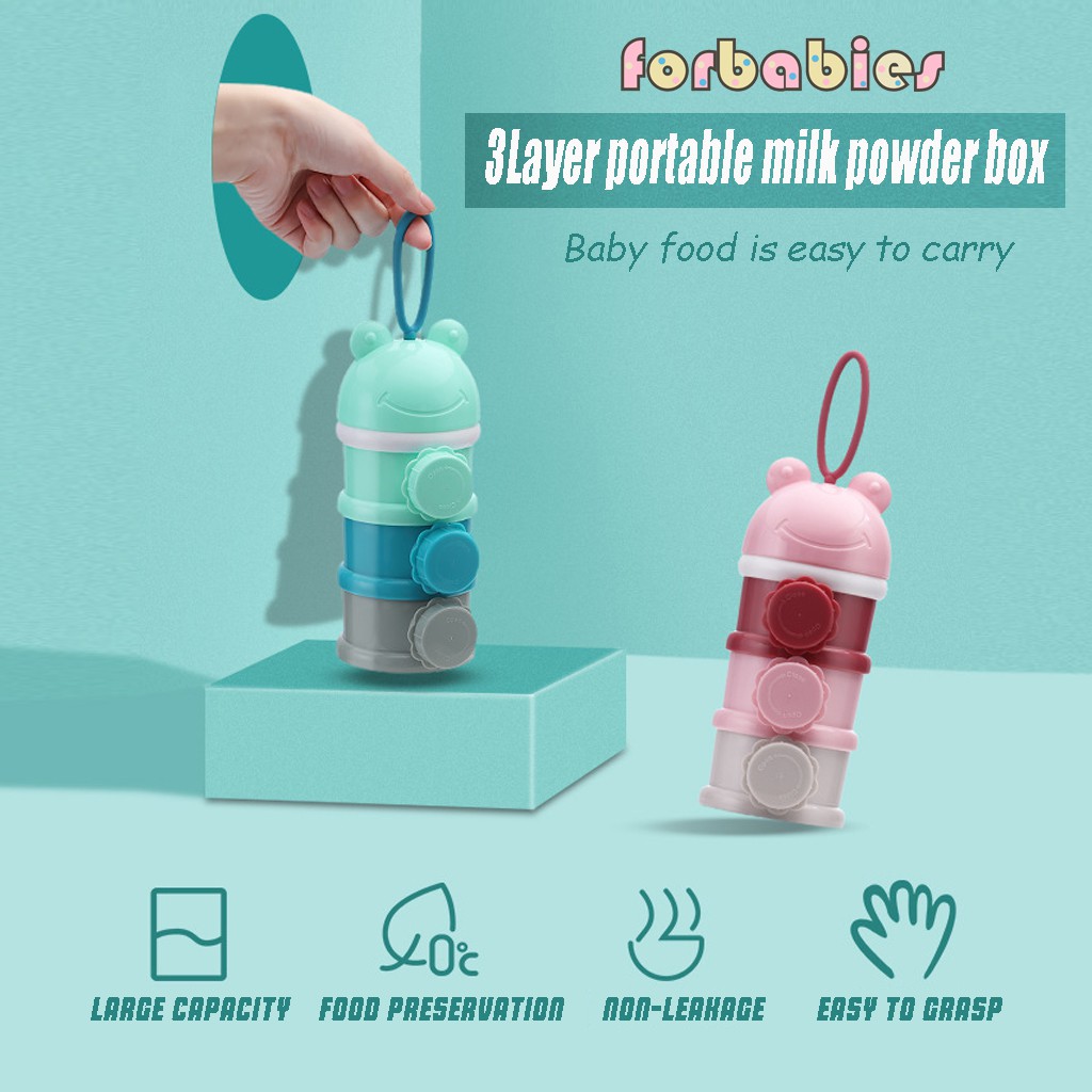 3Layer Baby Milk powder storage Container Layered seal Moistureproof