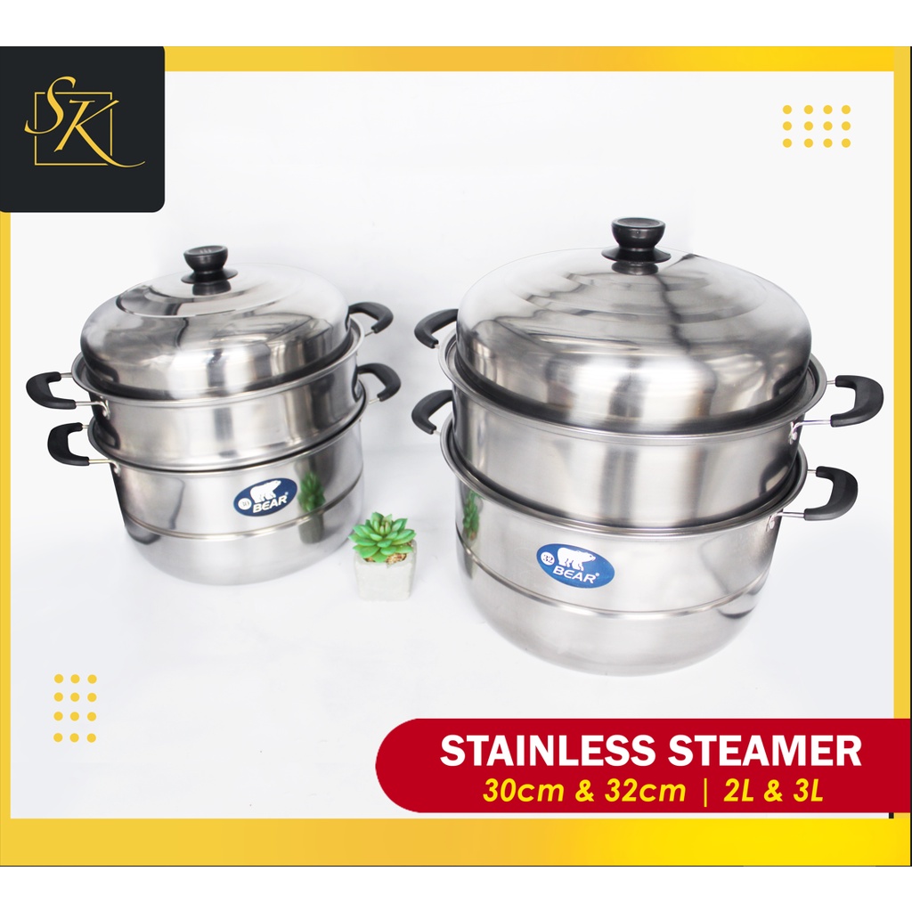 STAINLESS STEAMER 2L,3L 30cm 32cm Shopee Philippines