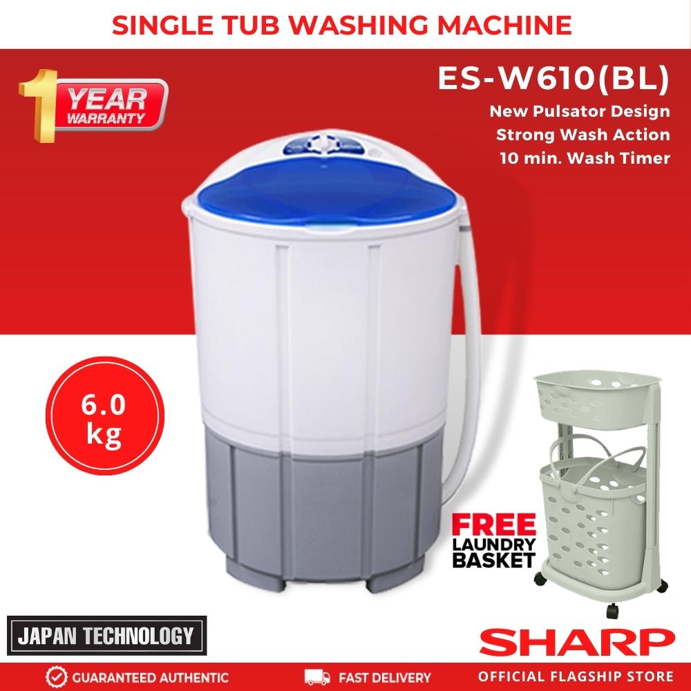 Sharp ESWP65(BL) 6.5 kg Single Tub Washing Machine (NCR Delivery