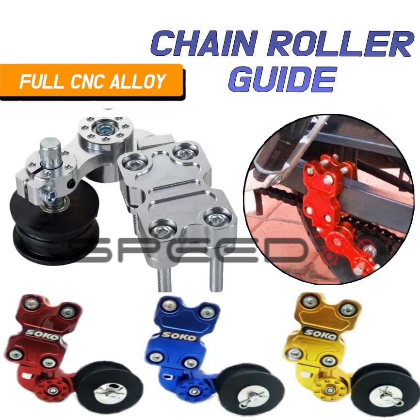 Speed Chain Roller Guide FULL CNC ALLOY For Motorcycle Universal with
