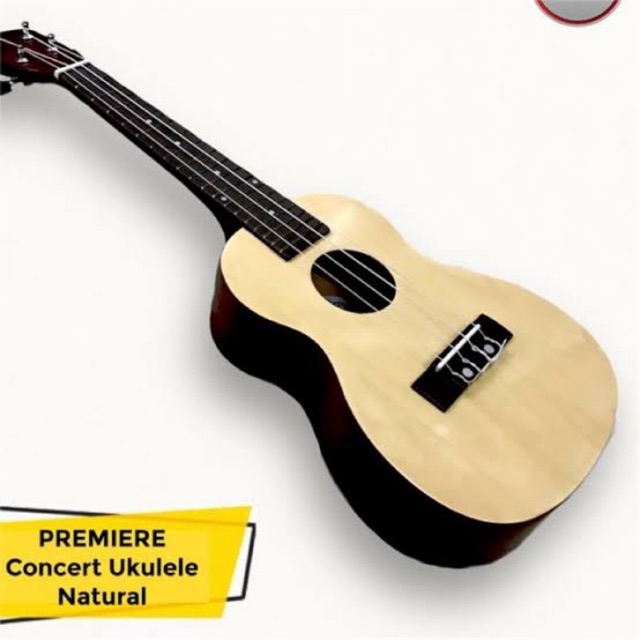 CONCERT SIZE Natural wood wooden color ukelele ukulele with canvass uke