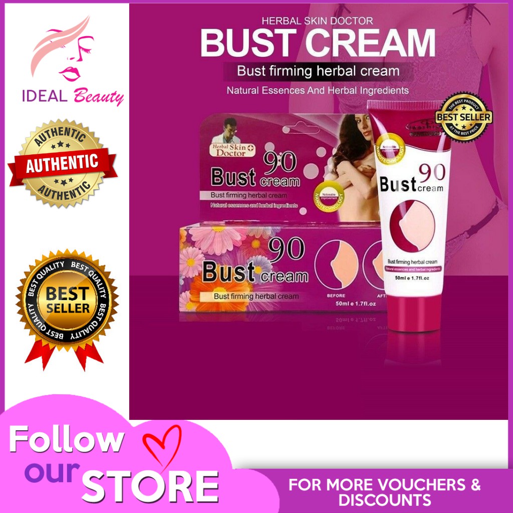 Authentic Bust Cream Bust 90 Breast Enlarging and Firming Cream 50ml
