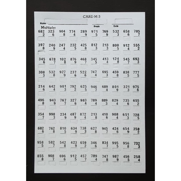 Window Card Math Operations (1 Pack) LEVEL 3 Addition Subtraction