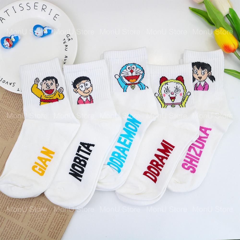 Cute DORAEMON DOREMON TooYoo KK00354 High Neck Socks Shopee Philippines