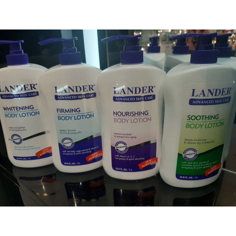 LANDER ADVANCED SKIN CARE BODY LOTION 1L Shopee Philippines