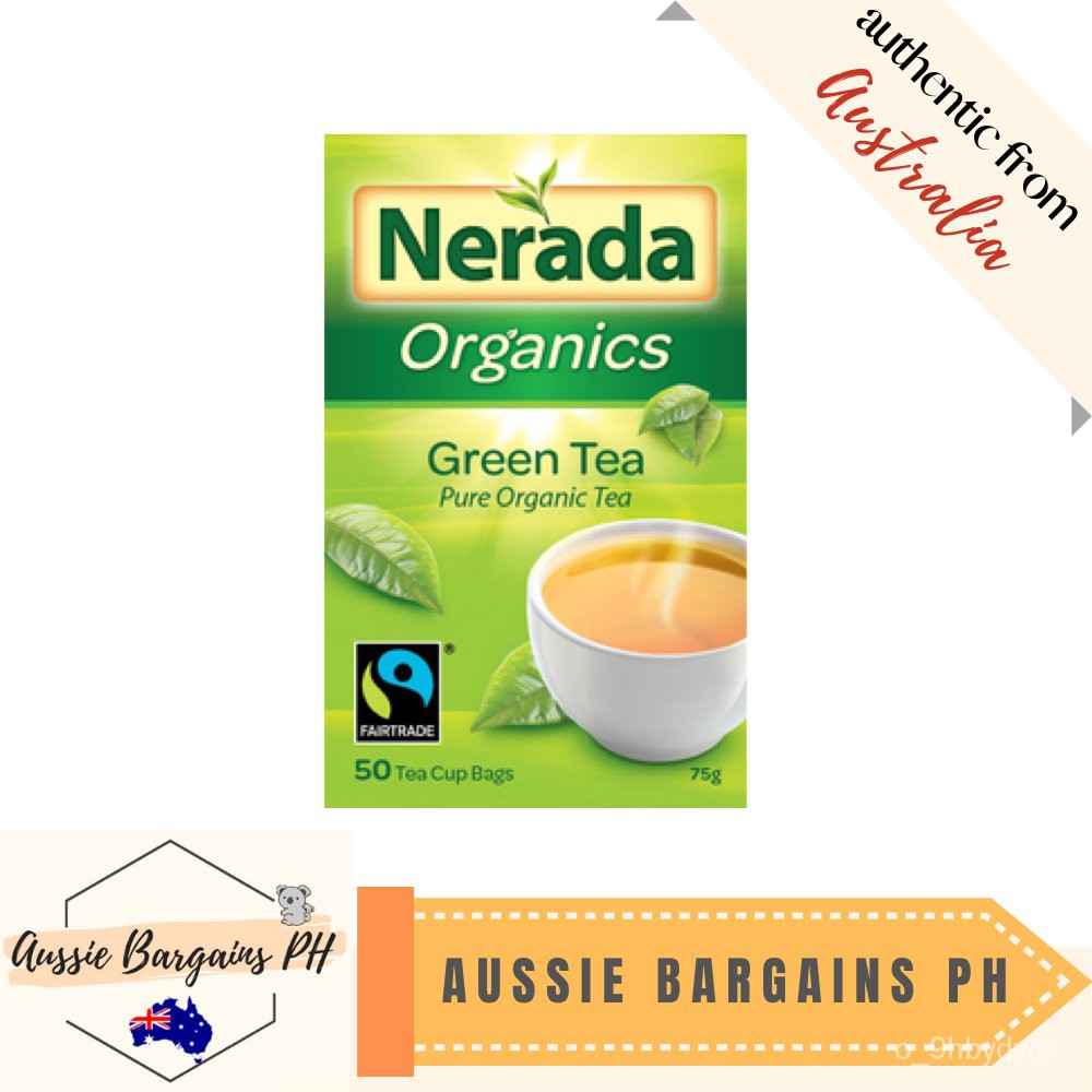 Nerada Organic Green Tea Bags 50 pack 75g [BB 2/2023