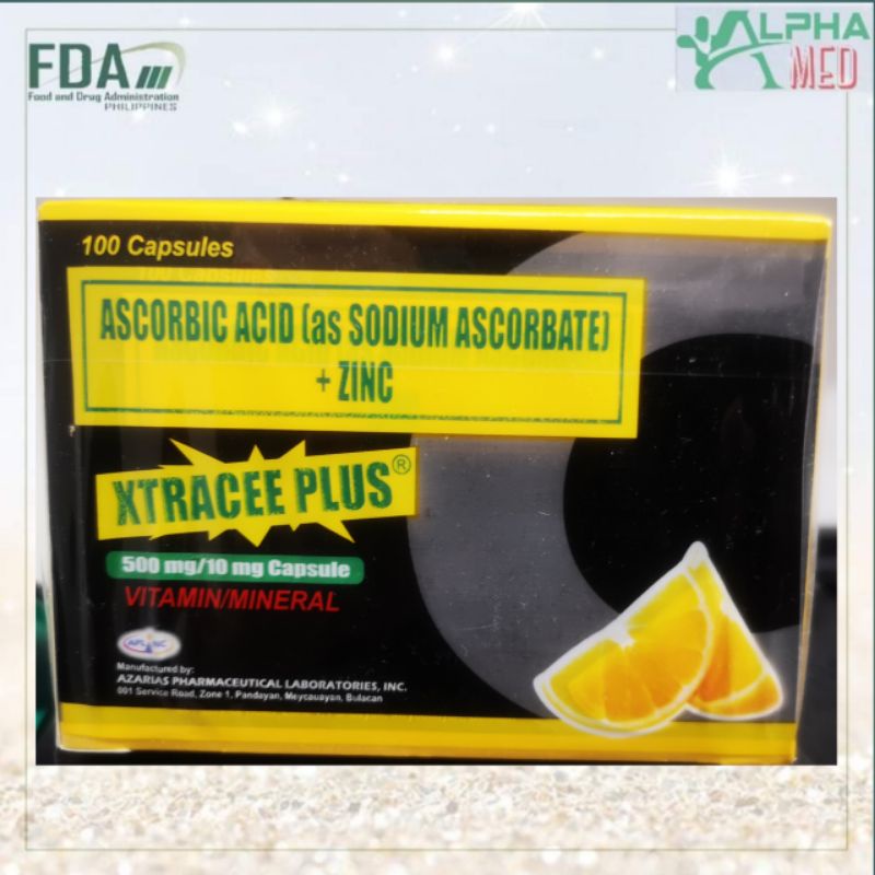 SODIUM ASCORBATE ZINC SULFATE XTRACEE PLUS 100 CAPSULES Shopee