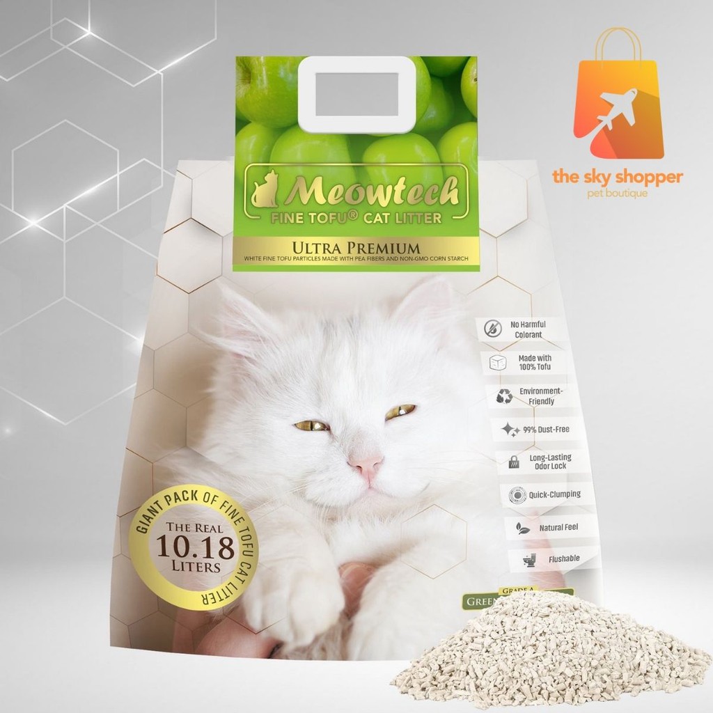 Meowtech Ultra Premium FINE TOFU Cat Litter 10.18L Shopee Philippines