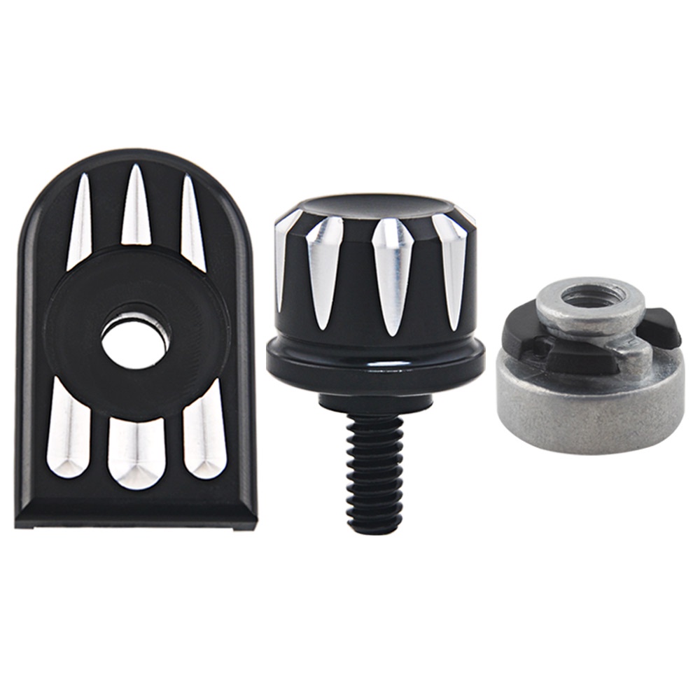 AE Motorcycle Rear Fender Seat Bolt Seat Screw Nut Kit Mount Knob Cover