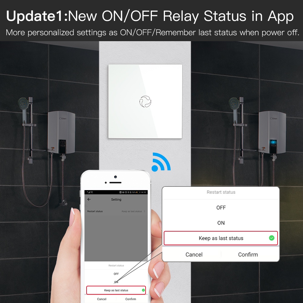 ☊ↂWiFi Smart Boiler Switch Water Heater Smart Life Tuya APP Remote