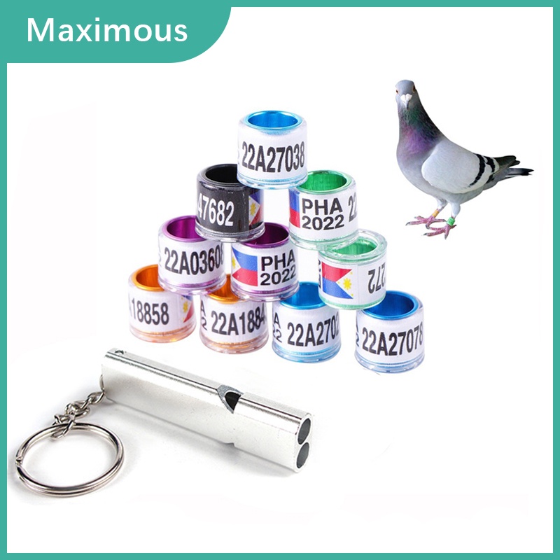 10Pcs Pigeon Ring Pha 2023 Dove Racing Pigeon Leg Rings with 1Pcs