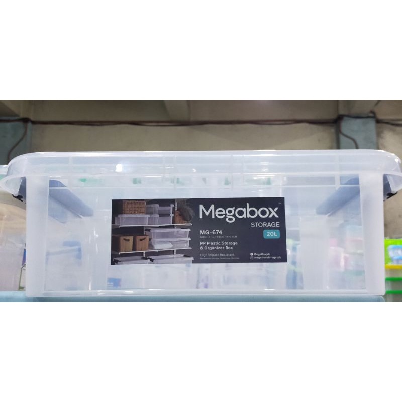 MEGABOX STORAGE BOX 20LITERS (MG674) Shopee Philippines
