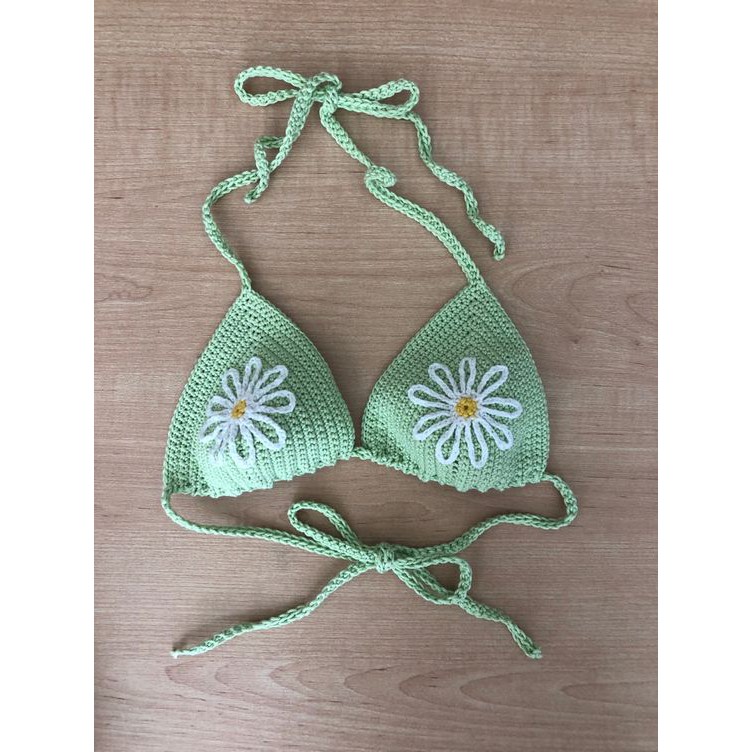 Crochet Top Crochet Bikini Top Crochet Summer Bra Crochet Daisy Top