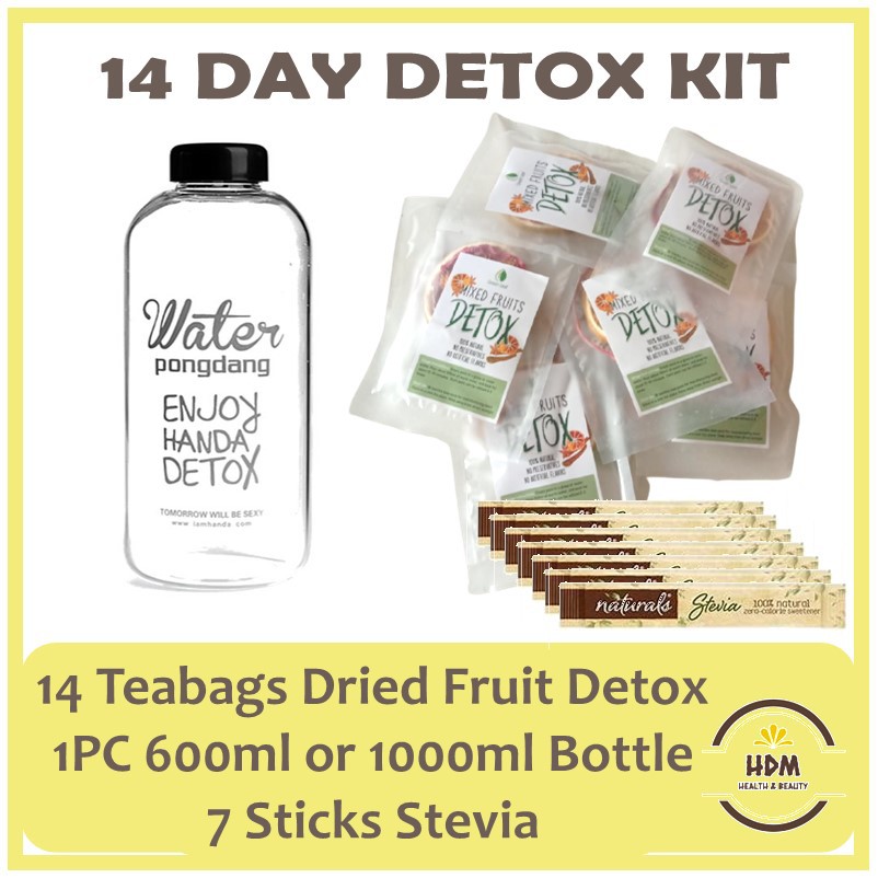14Day Green Leaf Dried Fruits Detox Kit Weight Loss Tea Diet Shopee