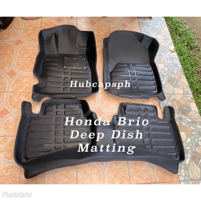 Honda Brio Premium Diamond Car Matt Deep Dish Mats (gen1 gen2 &amaze