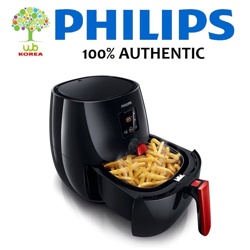 PHILIPS Viva Collection Digital Air Fryer HD9238 2.2L (Black/Red