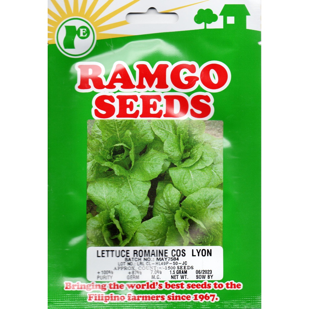 Ramgo & Yates Lettuce Seeds Sold per Pack per Variety KECORP_S1