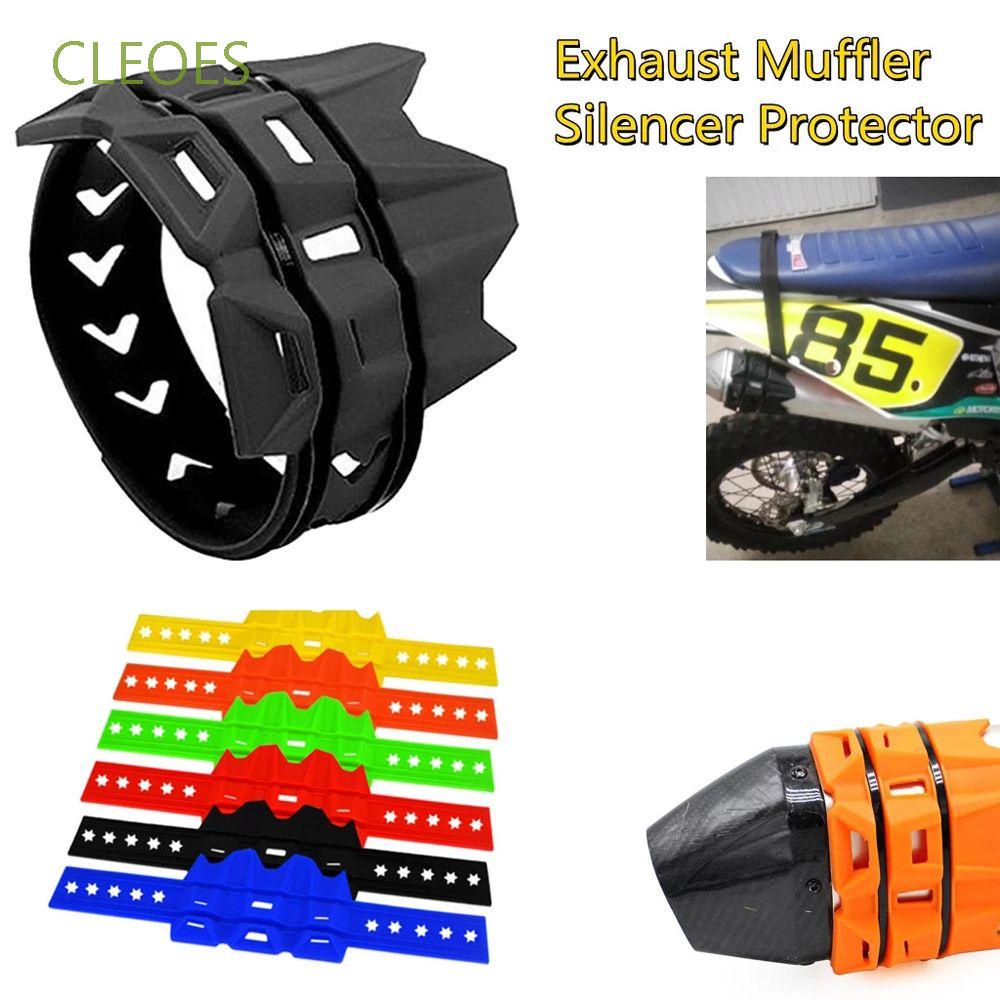CLEOES Universal Motorcycle Exhaust Protector Dirt Pit Bike Exhaust Pipe Guard Exhaust Muffler