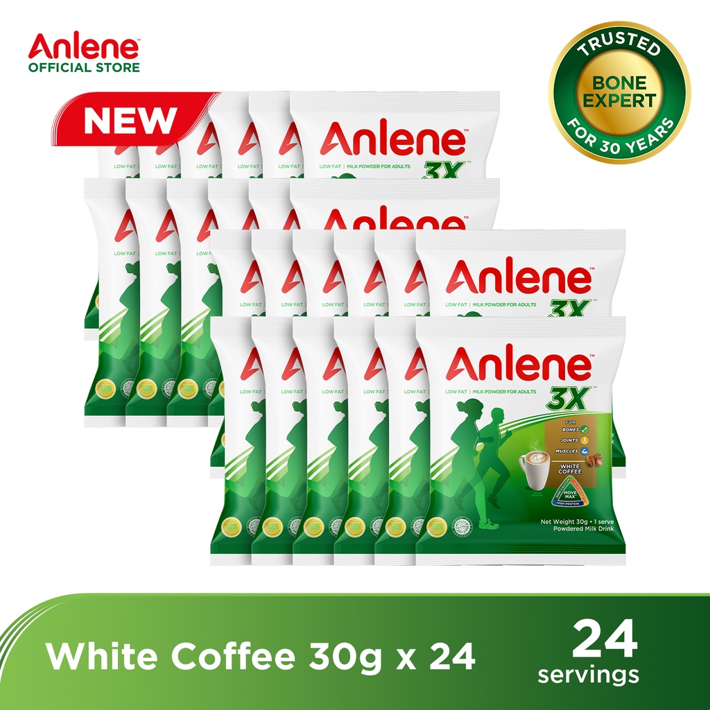 Anlene 3X Adult Milk Powder White Coffee 30G x24 Shopee Philippines