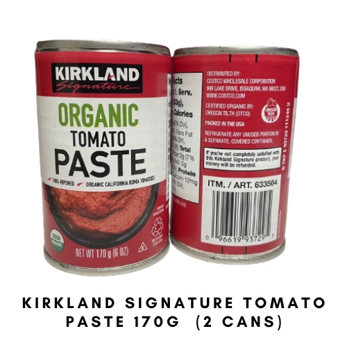 Kirkland Signature Organic Tomato Paste (2 x 170g) Shopee Philippines