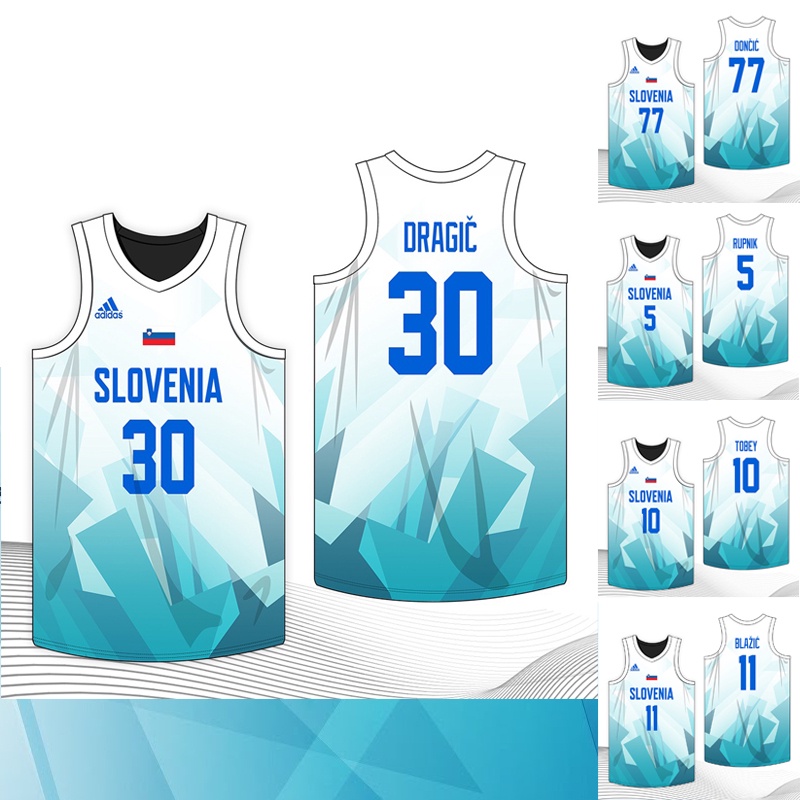 NORTHZONE Slovenia Teal New Design 2021 Jersey Full Sublimated Basketball Jersey, Jersey For Men