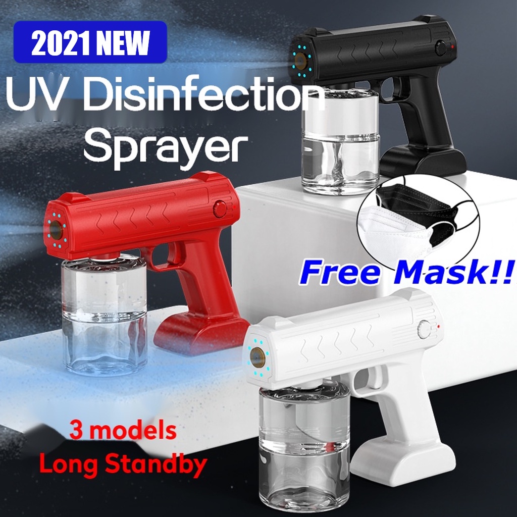 【Philippine cod】 Disinfection Spray Gun 500ml Anion Blue Ray Nano