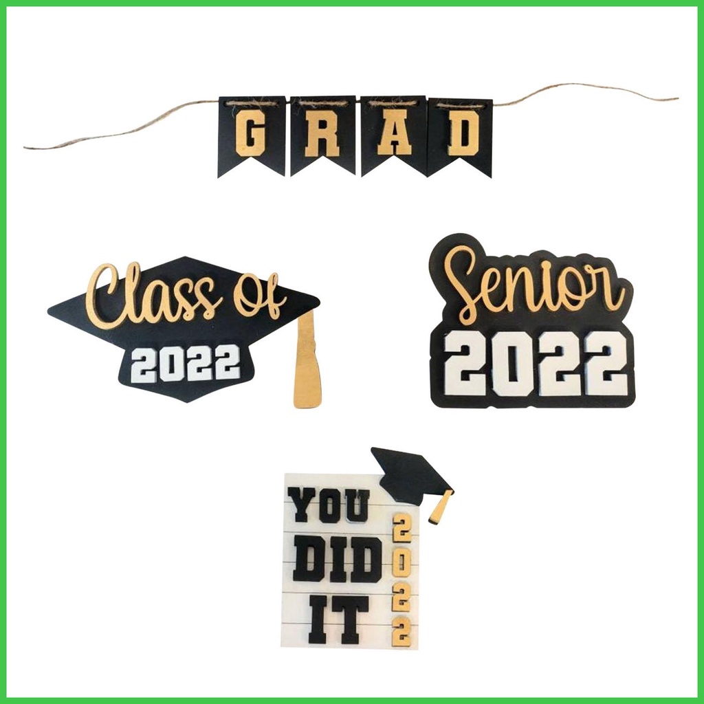 Graduation Decor Class Of 2022 Congrats Grad 3D Signs Farmhouse