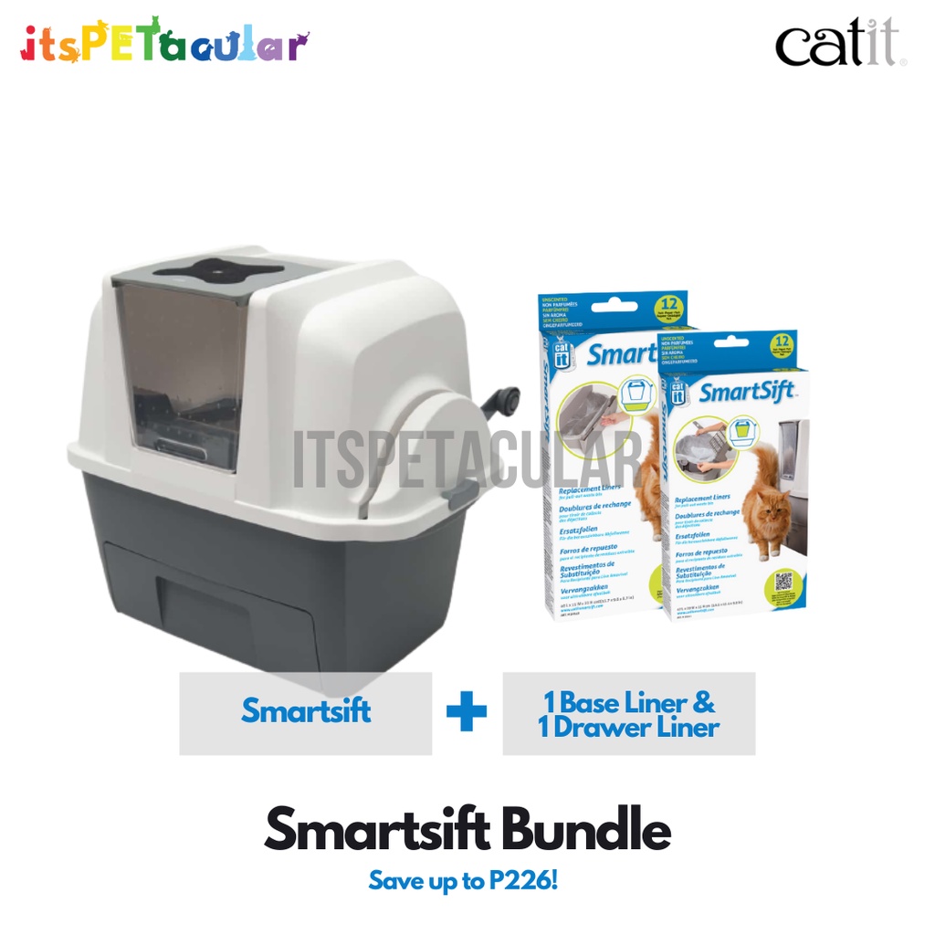 CATIT Smartsift Automatic Sifting Cat Pan Cat Litter Box Fully Enclosed