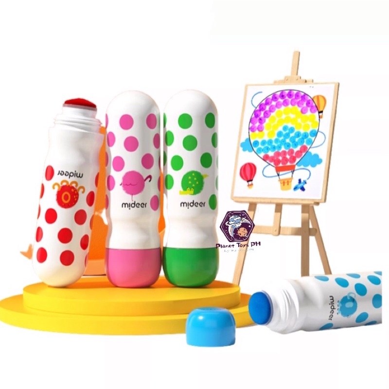 Mideer Washable Magic Dot Pen/Marker with Activity Cards Shopee