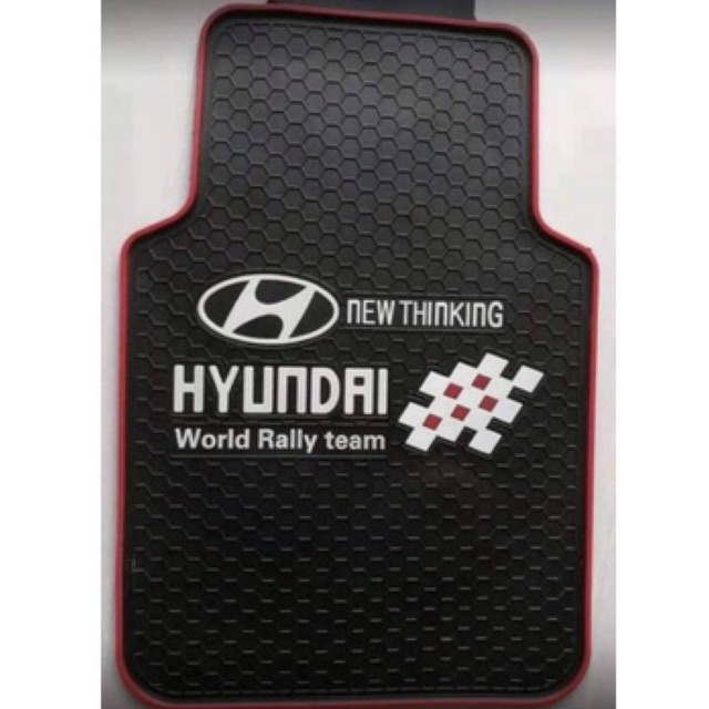 HOT SALE !!! Car matting (HYUNDAI / NISSAN logo) rubberized 5in1