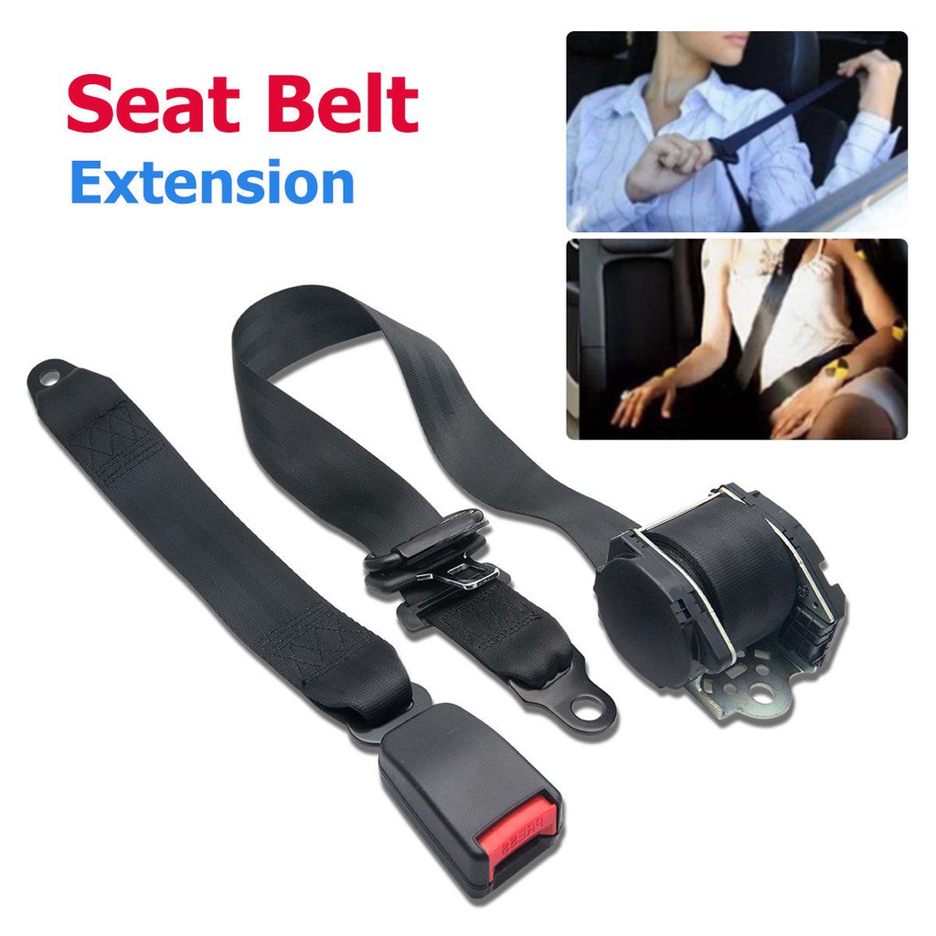 Universal Retractable 3 Point Auto Vehicle Safety Seat Lap Belt Car