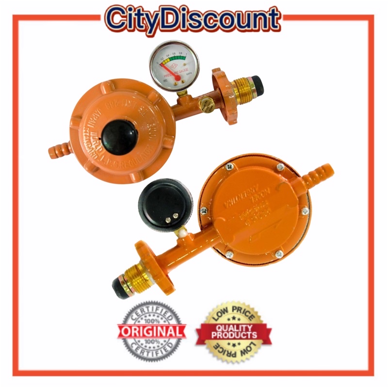 COD LPG Regular Anti ExplodeOriginal Lpg Gas Regulator With Gauge