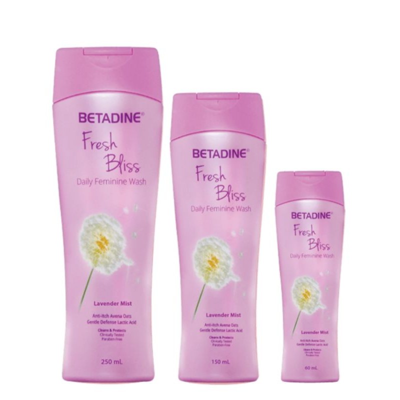 Betadine Fresh Bliss feminine wash Lavender mist Shopee Philippines