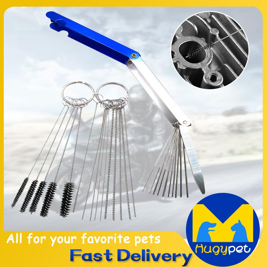 Motorcycle Carburetor Cleaning Tool Carbon Dirt Jet Remove Brushes