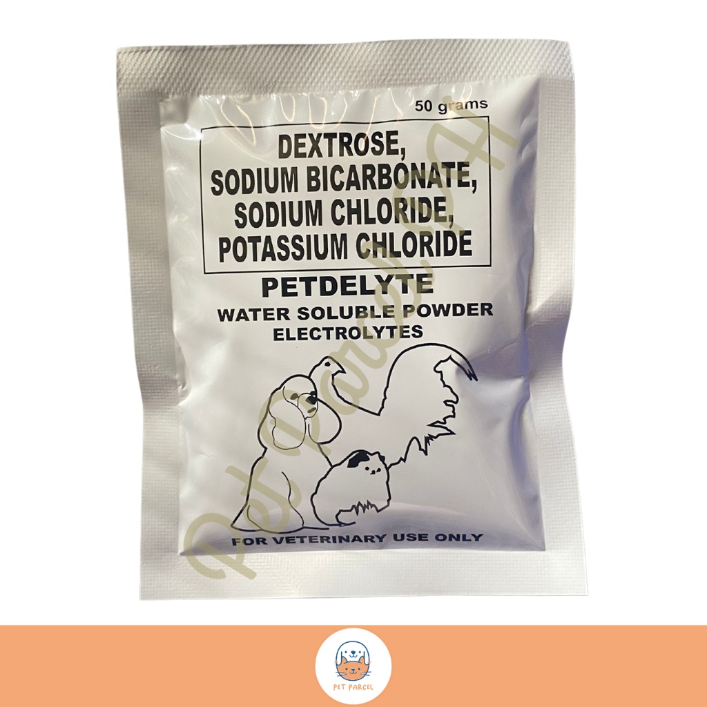 Petdelyte Electrolytes Dextrose Powder for Dogs & Cats 50g Shopee