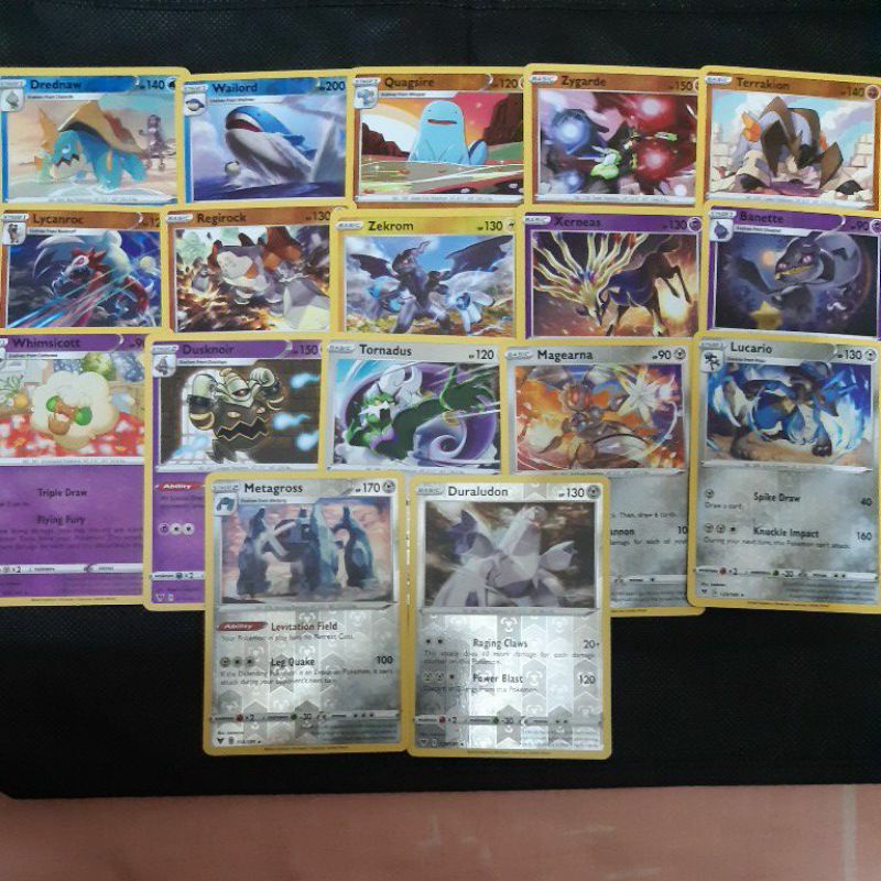 Pokemon Card TCG Vivid Voltage Drednaw/ Lucario/ Zygarde/ Terrakion/ Lycanroc/ Regirock